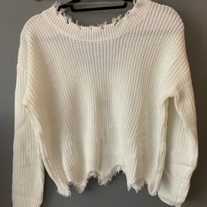 Shein cropped knit sweater